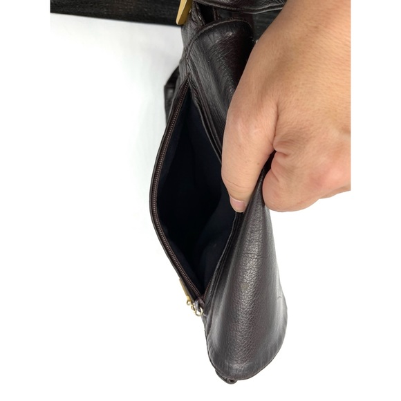 Borella Vintage Leather Handbag Germany Adjustable Shoulder Strap Crossbody Brow - Picture 8 of 10